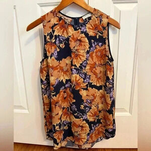 Aritzia Babaton Floral Long Tank Top size Small
